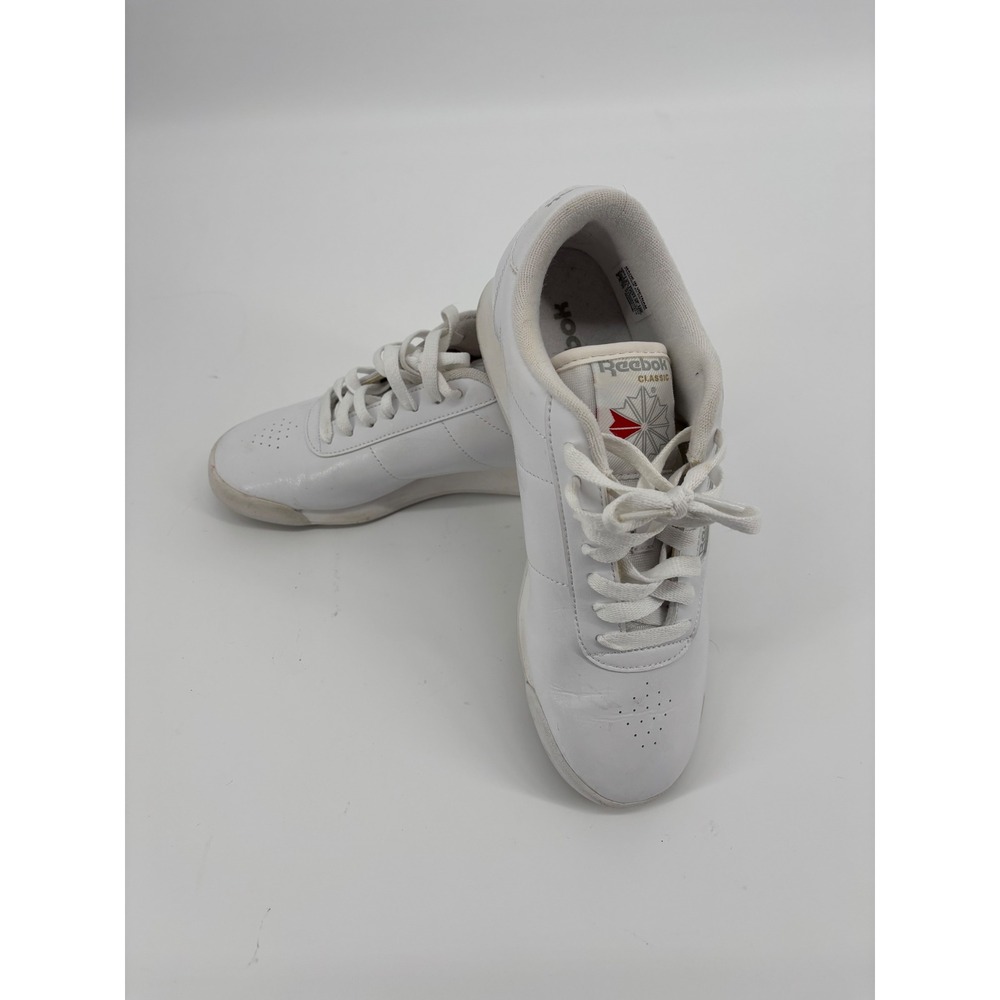 Reebok Princess Women Sneakers White Low Top Athletic Shoes 039501 Size 7